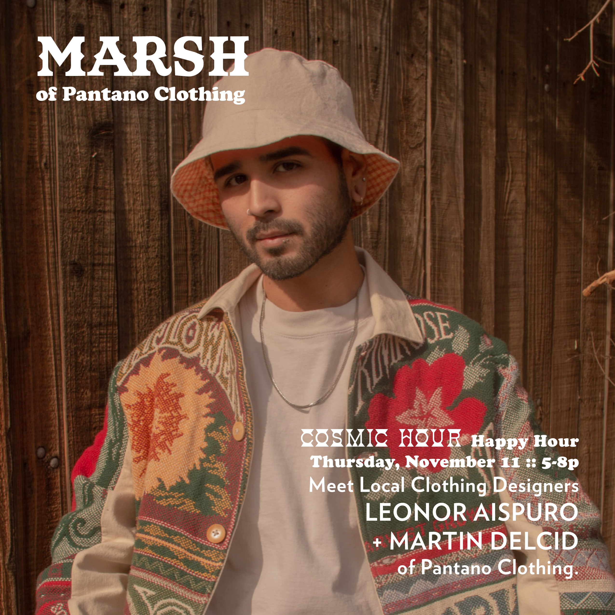 COSMIC HOUR Happy Hour | Pantano Clothing is eco-conscious wearable art.