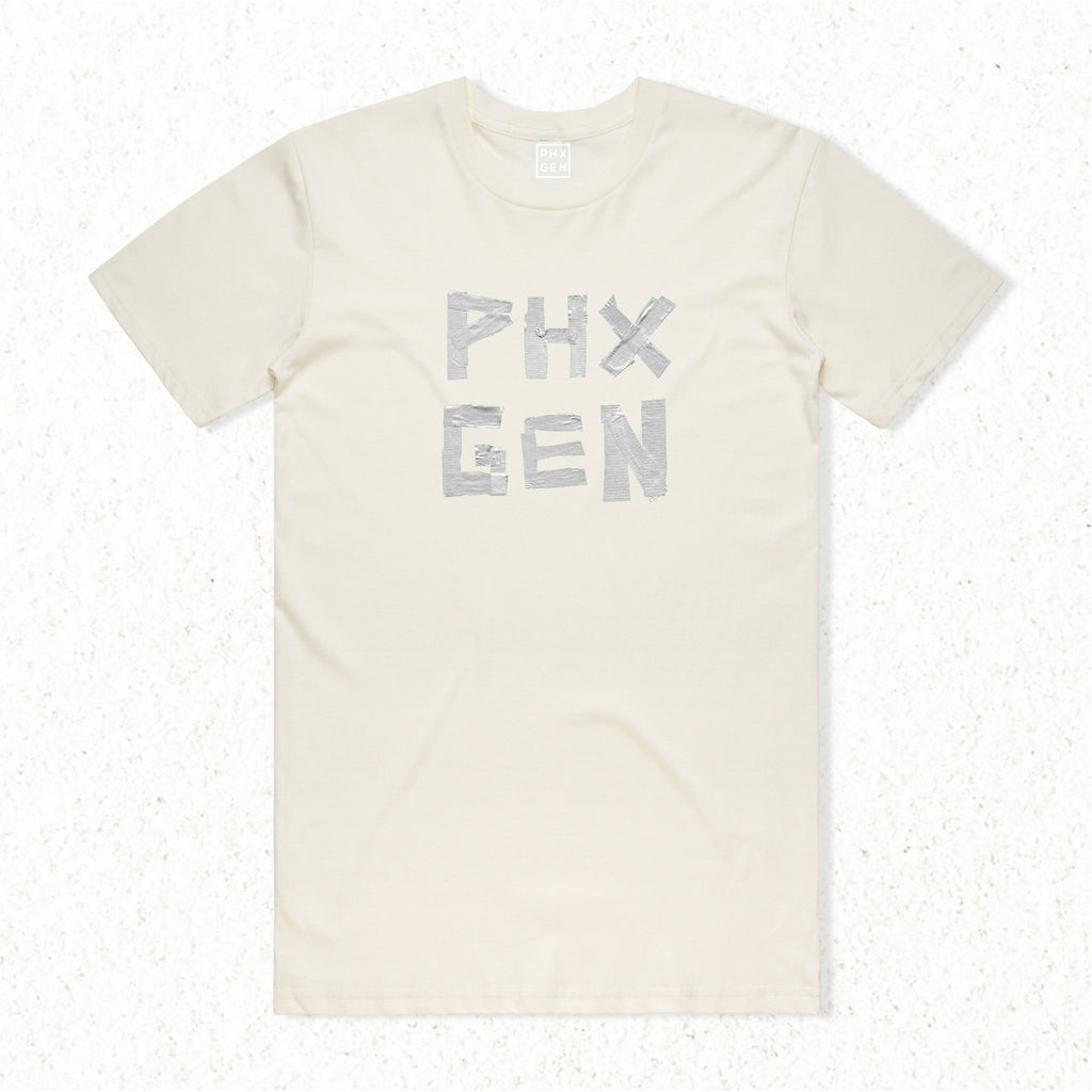 PHX GEN Duct Tape Tee - White | Phoenix General