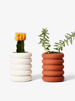 Areaware Stacking Planter - Mini Terra Cotta - Tall | Phoenix General