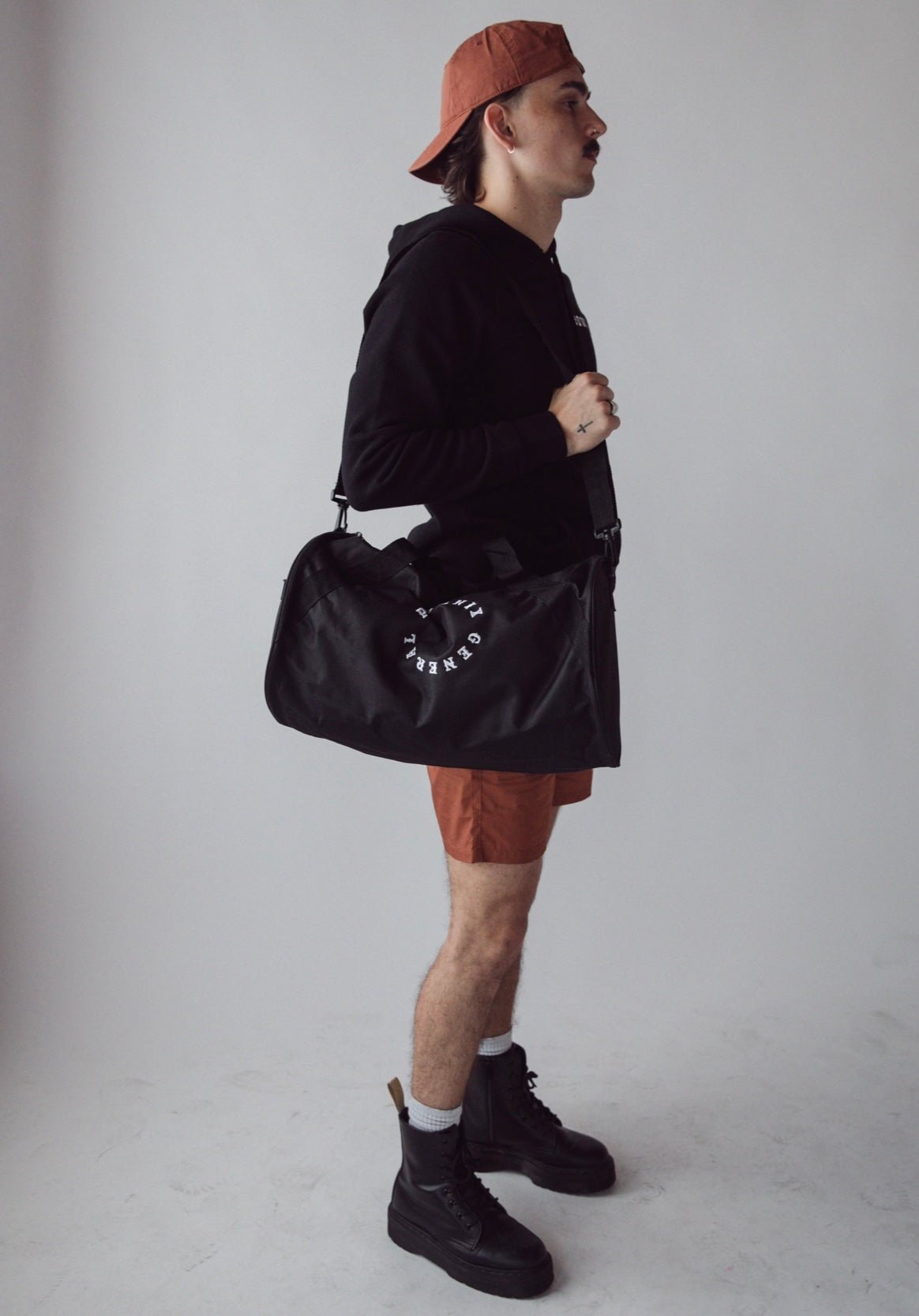 PHX GEN Embroidered Duffle Bag | Black | Phoenix General