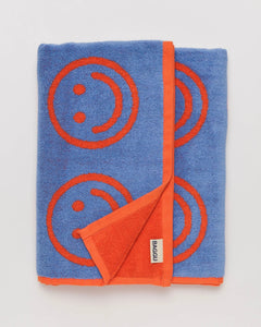 Baggu Bath Towel - Warm Red Happy | Phoenix General