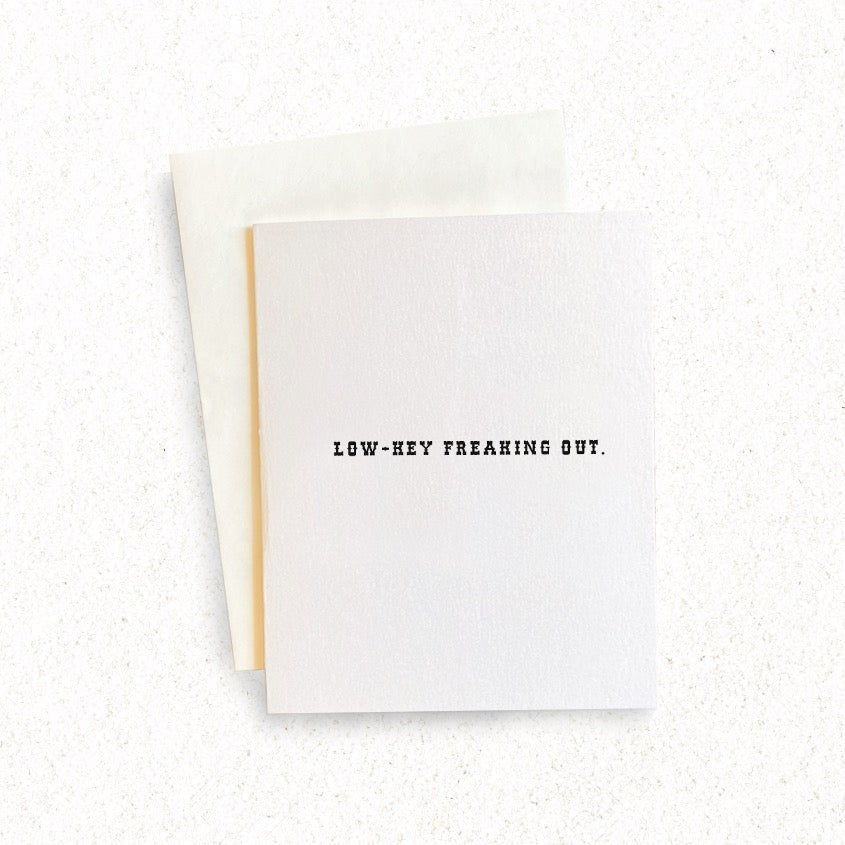 PHX GEN Greeting Cards - Low Key Freaking Out | Phoenix General