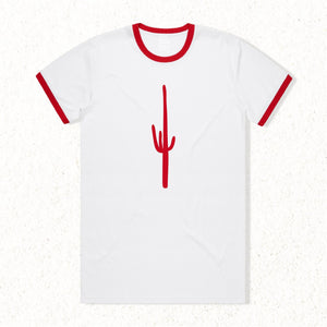 PHX GEN Saguaro Ringer Tee - Red | Phoenix General