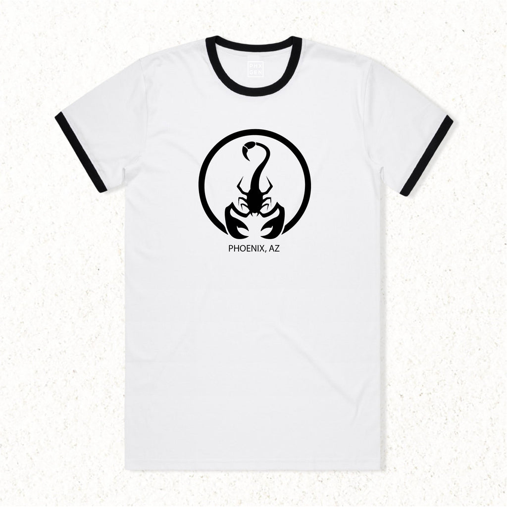 PHX GEN Ringer Tee - Scorpion Black | Phoenix General