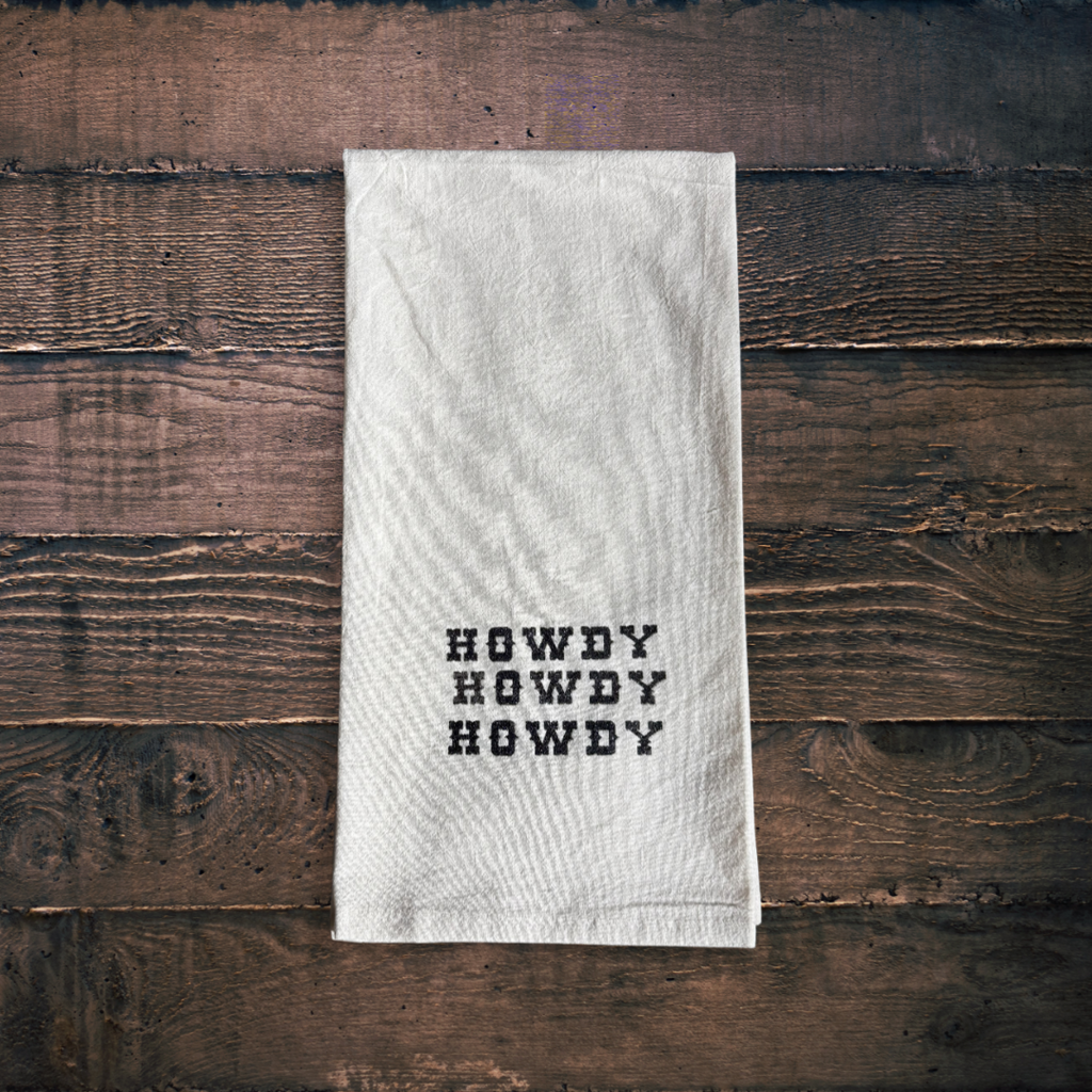 PHX GEN Dish Towels - Howdy Black