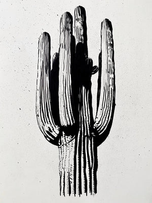 PHX GEN Original Art - Hand Drawn Saguaro | Phoenix General