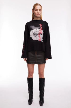 Oval Square Rocker Leather Skirt | Phoenix General