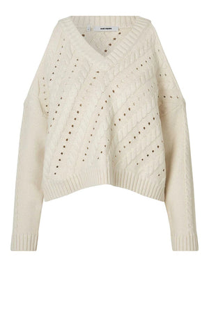 Oval Square Cable Knit Sweater | Phoenix General