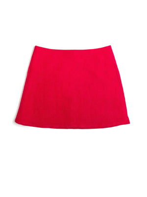 Punkwasp Linen Dart Skirt - Berry | Phoenix General